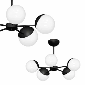 Lampa wisząca SFERA 5xE14 czarny