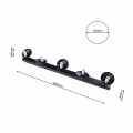Plafon SFERA czarny 5xE14 szer.100cm
