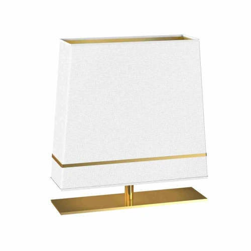Lampa podłogowa VOLANS 1xE27 biało/złoty