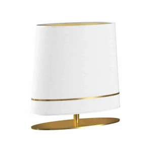 Lampa podłogowa BOOTES 1xE27 biało/złoty