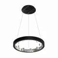 Lampa wisząca CASSIOPEIA 9xE14 czarny/chrom