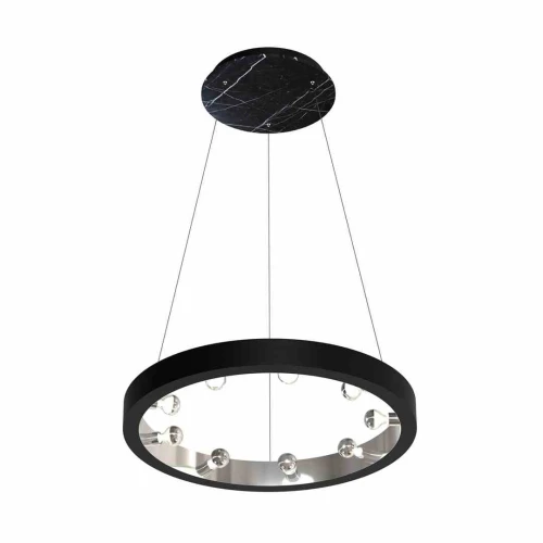 Lampa wisząca CASSIOPEIA 9xE14 czarny/chrom