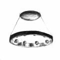 Lampa wisząca CASSIOPEIA 9xE14 czarny/chrom