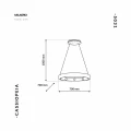 Lampa wisząca CASSIOPEIA 9xE14 czarny/chrom