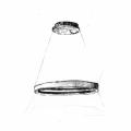 Lampa wisząca CASSIOPEIA 8,5W LED biało/złoty
