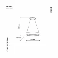 Lampa wisząca CASSIOPEIA 8,5W LED czarny/chrom
