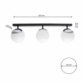 Plafon SFERA chrom 3xE14 szer.65cm