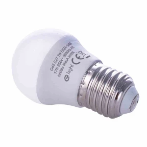 Żarówka LED 7W E27 G45, Barwa ciepła biały