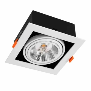 Lampa podtynkowa PLAZA 1xGU10 AR111 biały