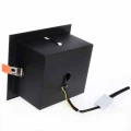 Lampa podtynkowa PLAZA 1xGU10 AR111 czarny