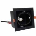 Lampa podtynkowa PLAZA 1xGU10 AR111 czarny
