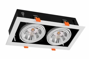 Lampa podtynkowa PLAZA 2xGU10 AR111 biały