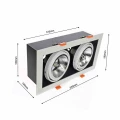 Lampa podtynkowa PLAZA 2xGU10 AR111 biały