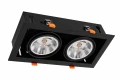 Lampa podtynkowa PLAZA 2xGU10 AR111 czarny