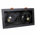 Lampa podtynkowa PLAZA 2xGU10 AR111 czarny