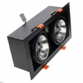 Lampa podtynkowa PLAZA 2xGU10 AR111 czarny