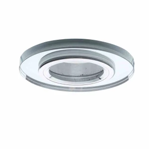 Lampa podtynkowa szklane okrągłe Srebrny