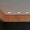 Lampa podtynkowa szklane okrągłe Srebrny