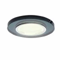 Lampa podtynkowa szklane okrągłe czarny