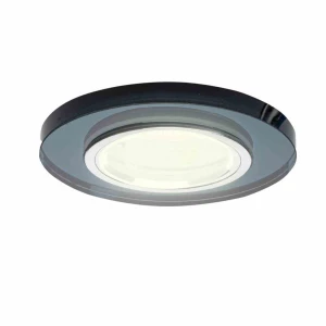 Lampa podtynkowa szklane okrągłe czarny