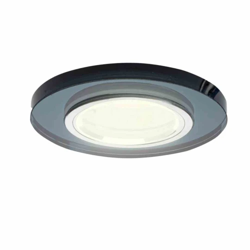 Lampa podtynkowa szklane okrągłe czarny