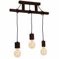 Lampa wisząca JACK 3xE27 Orzech naturalne drewno
