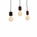 Lampa wisząca JACK 3xE27 Orzech naturalne drewno