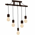 Lampa wisząca JACK 5xE27 Orzech naturalne drewno