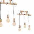 Lampa wisząca JACK 3xE27 naturalne drewno