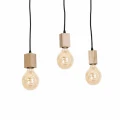 Lampa wisząca JACK 3xE27 naturalne drewno