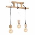 Lampa wisząca JACK 3xE27 naturalne drewno