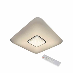 Plafon YAX 24W ściemnialny + pilot biały LED szer.44cm
