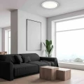 Plafon LAYLA 66W LED Ściemnialny + pilot biały LED szer.50cm