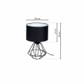 Lampa podłogowa COLIN 1xE27 czarny
