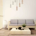 Lampa wisząca LINES 3xE27 naturalne drewno