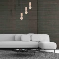 Lampa wisząca LINES 3xE27 naturalne drewno