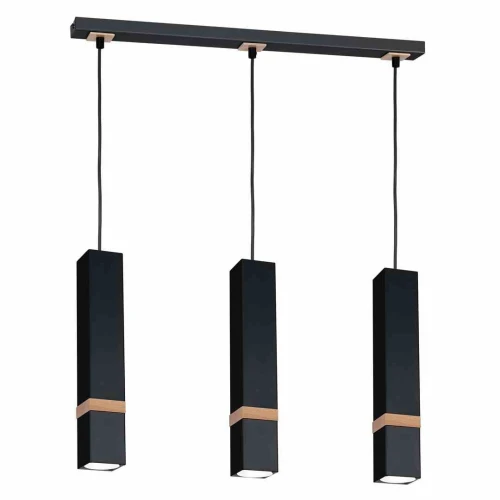 Lampa wisząca VIDAR 3xGU10 czarny
