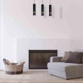 Lampa wisząca VIDAR 3xGU10 czarny
