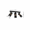 Plafon VIDAR czarny 3xGU10 szer.60cm