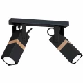 Plafon VIDAR czarny 2xGU10 szer.40cm
