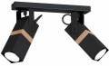 Plafon VIDAR czarny 2xGU10 szer.40cm