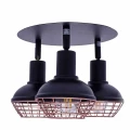 Plafon LOGAN czarny 3xE14 szer.21cm