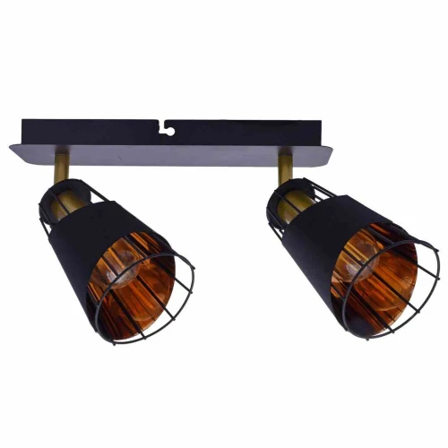 Plafon RICK czarny 2xE14 szer.28cm