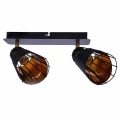 Plafon RICK czarny 2xE14 szer.28cm