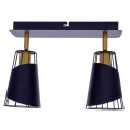 Plafon RICK czarny 2xE14 szer.28cm
