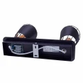 Plafon RICK czarny 2xE14 szer.28cm