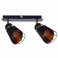 Plafon RICK czarny 2xE14 szer.28cm