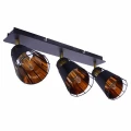 Plafon RICK czarny 3xE14 szer.43cm