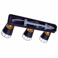 Plafon RICK czarny 3xE14 szer.43cm