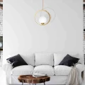 Lampa wisząca VIENNA 1xE14 Mosiądz